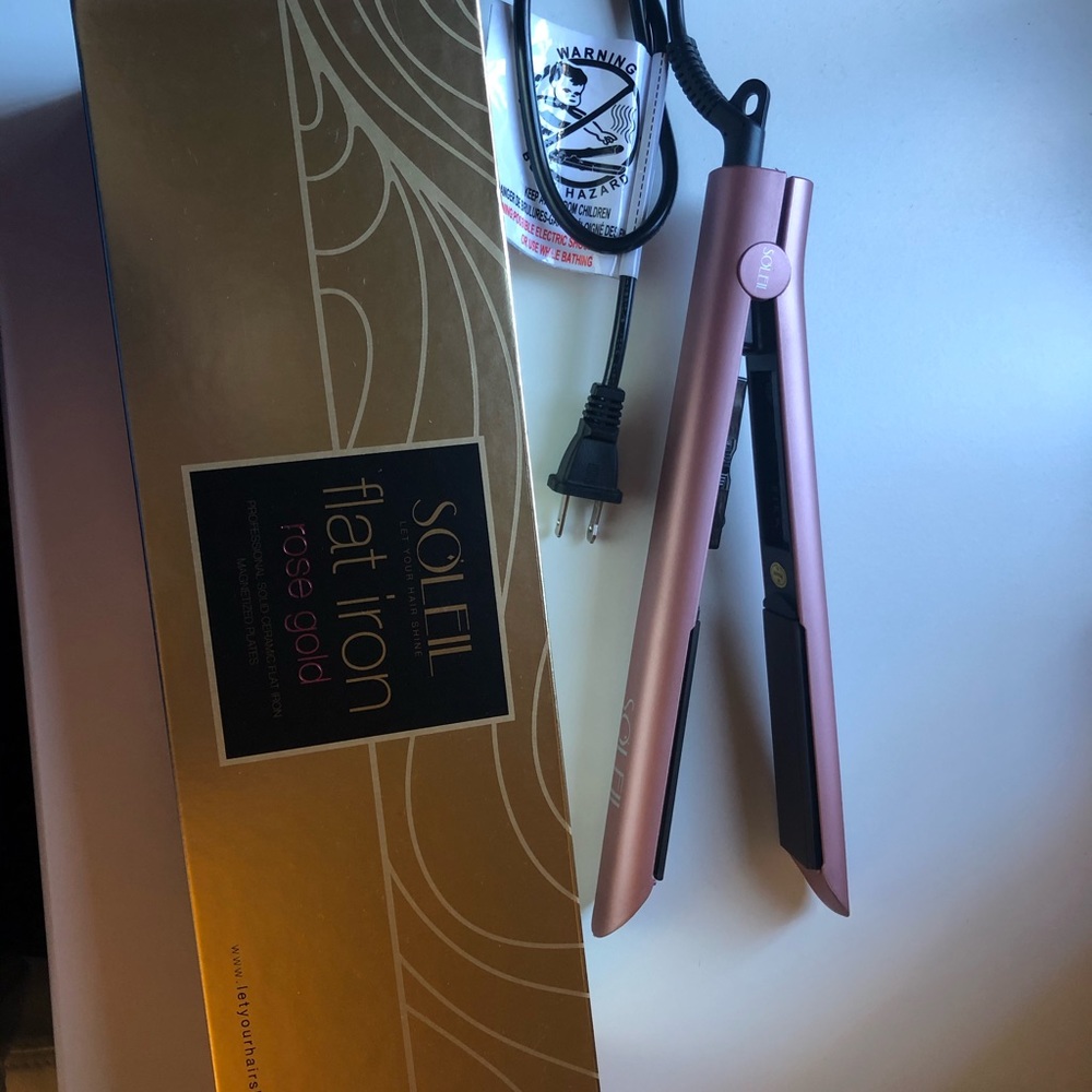 Soleil Rose gold flat iron